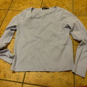 Lauren by Ralph Lauren ribbed square neck sweater size XXL